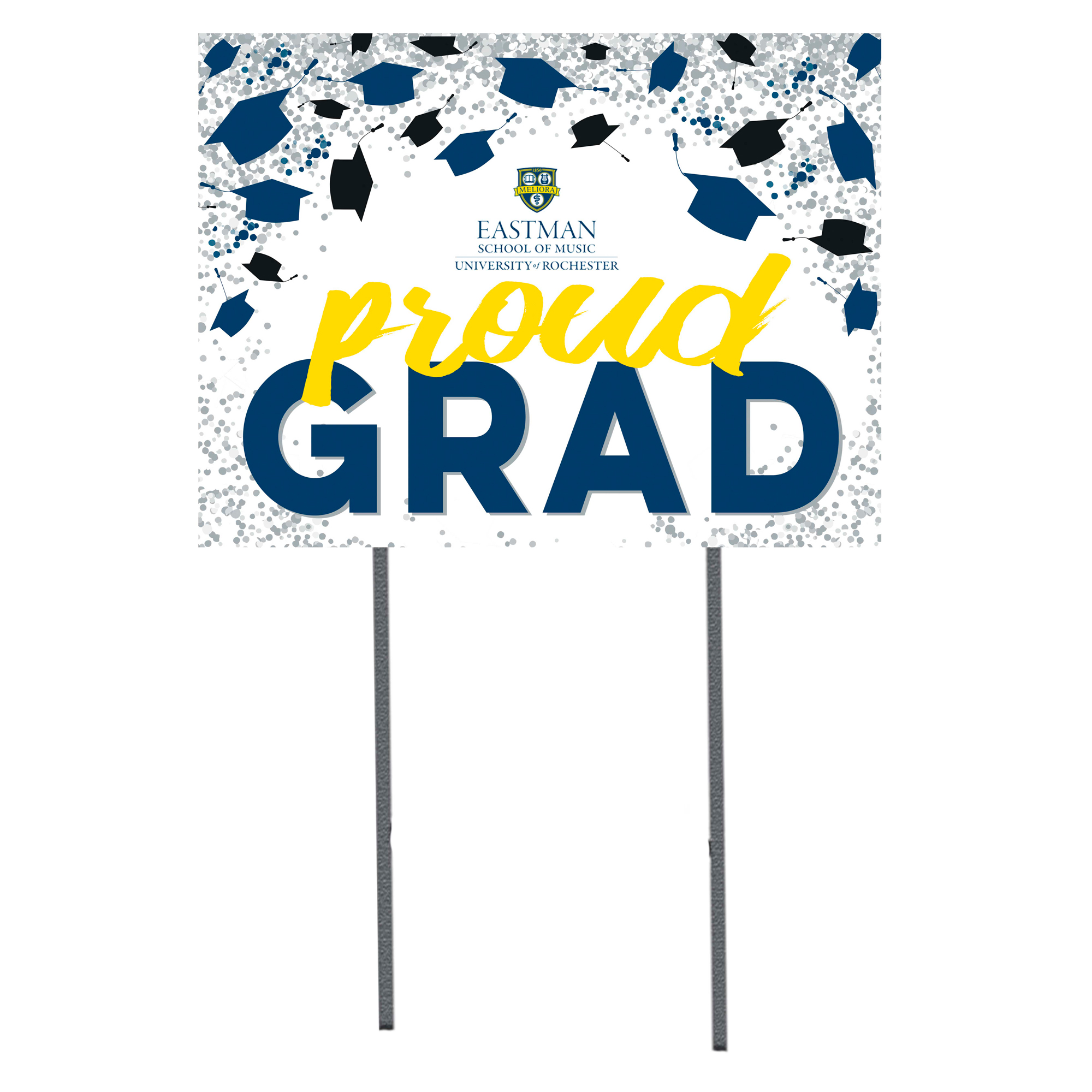 Rochester Yellow Jackets 18" x 24" Proud Grad Yard Sign