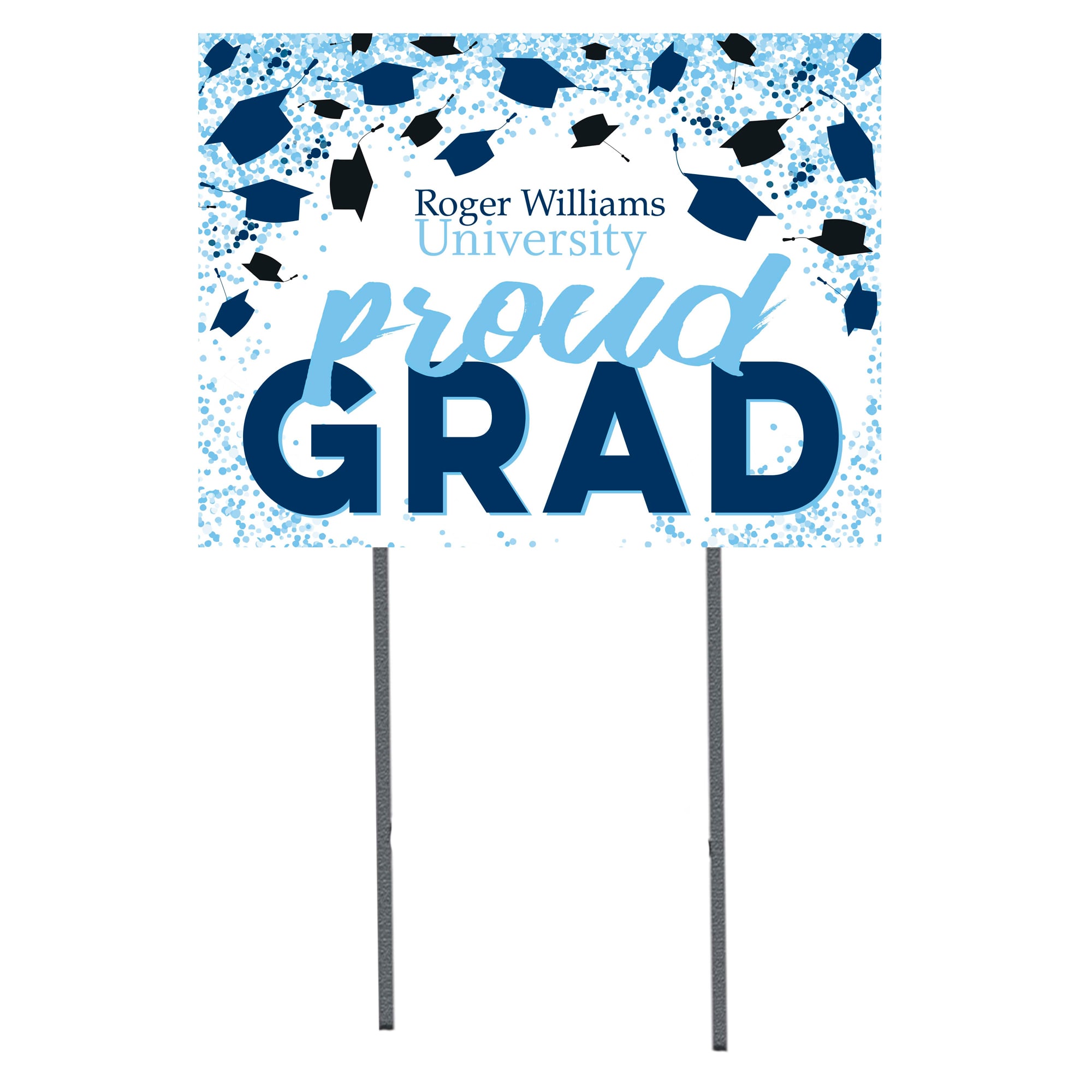 RWU Hawks  18" x 24" Proud Grad Yard Sign
