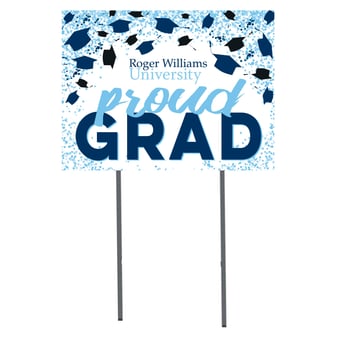 RWU Hawks  18" x 24" Proud Grad Yard Sign