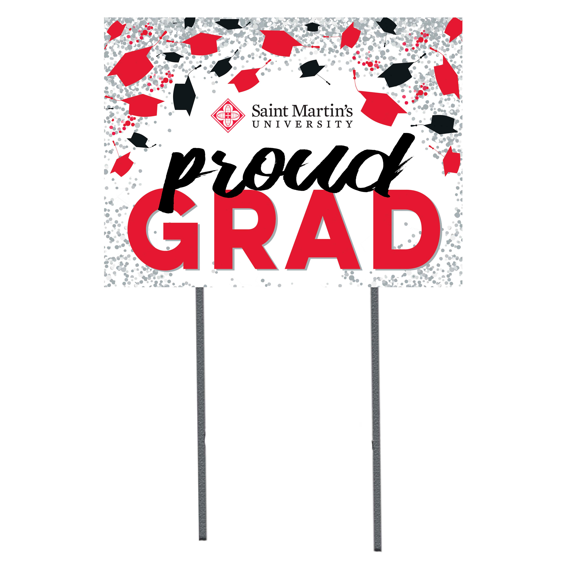 Saint Martin's Saints  18" x 24" Proud Grad Yard Sign