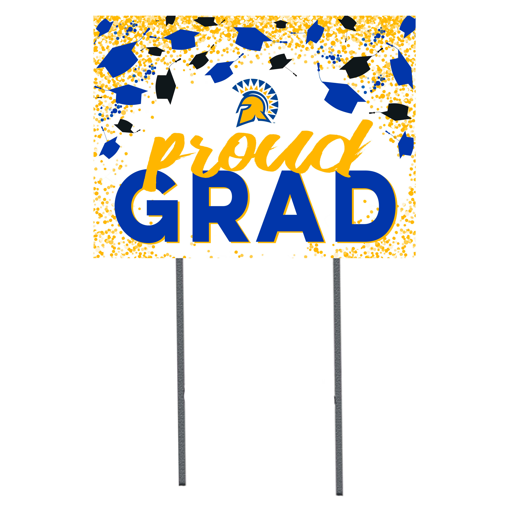 San Jose State Spartans  18" x 24" Proud Grad Yard Sign