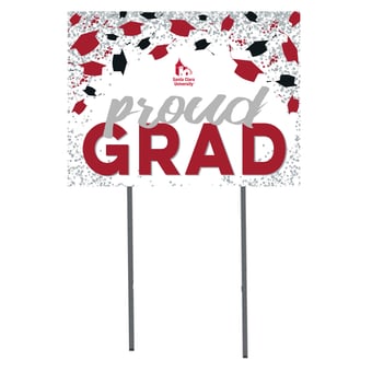 Santa Clara Broncos  18" x 24" Proud Grad Yard Sign