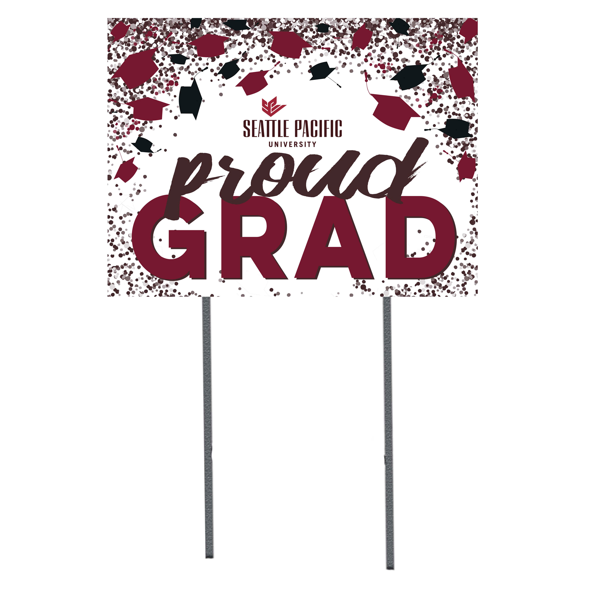 Seattle Pacific Falcons  18" x 24" Proud Grad Yard Sign