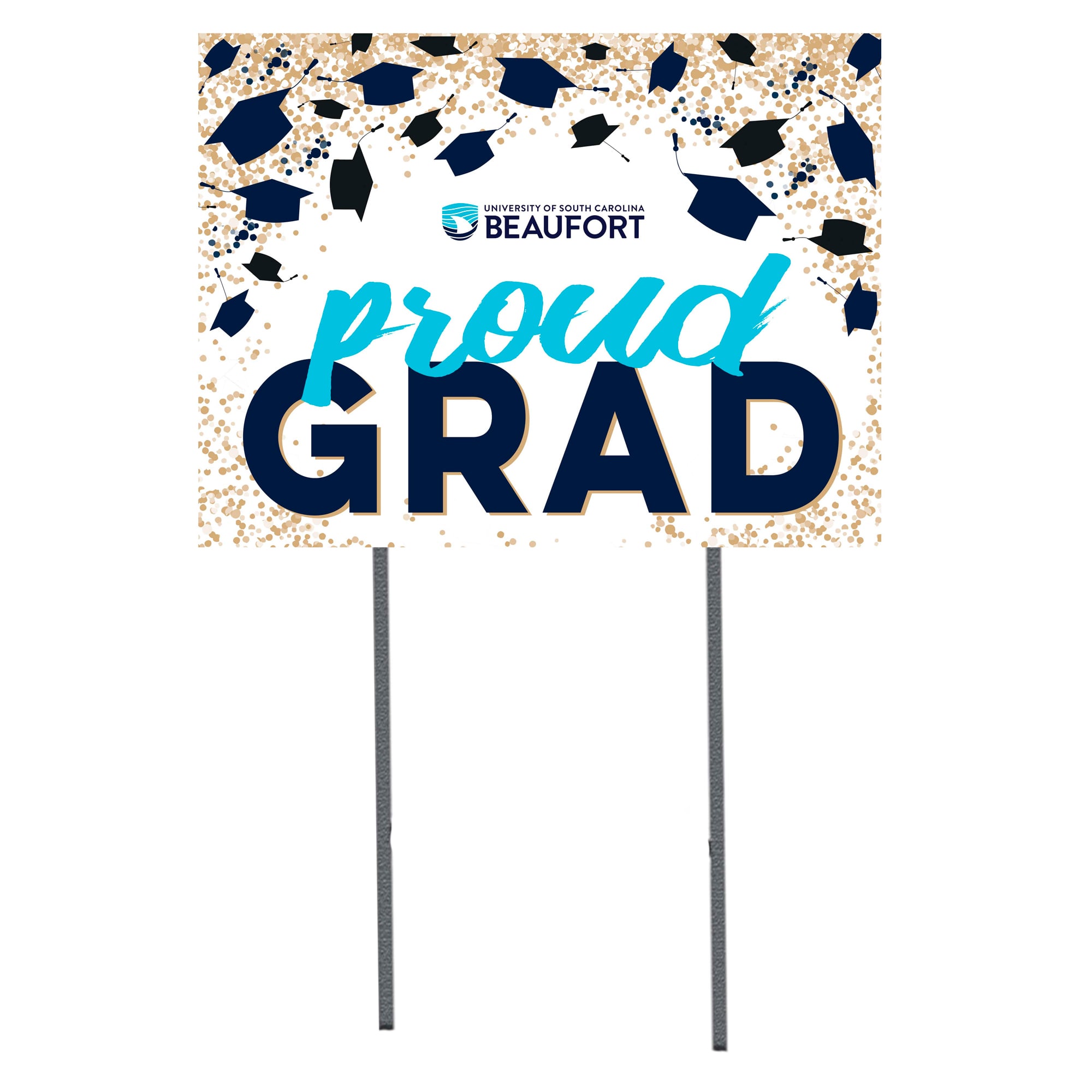 South Carolina Beaufort Sand Sharks  18" x 24" Proud Grad Yard Sign