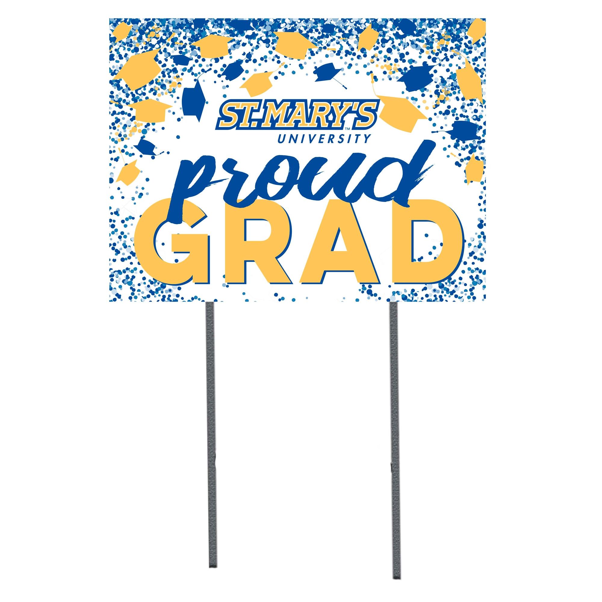 St. Mary's University Rattlers  18" x 24" Proud Grad Yard Sign
