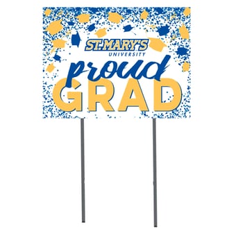 St. Mary's University Rattlers  18" x 24" Proud Grad Yard Sign