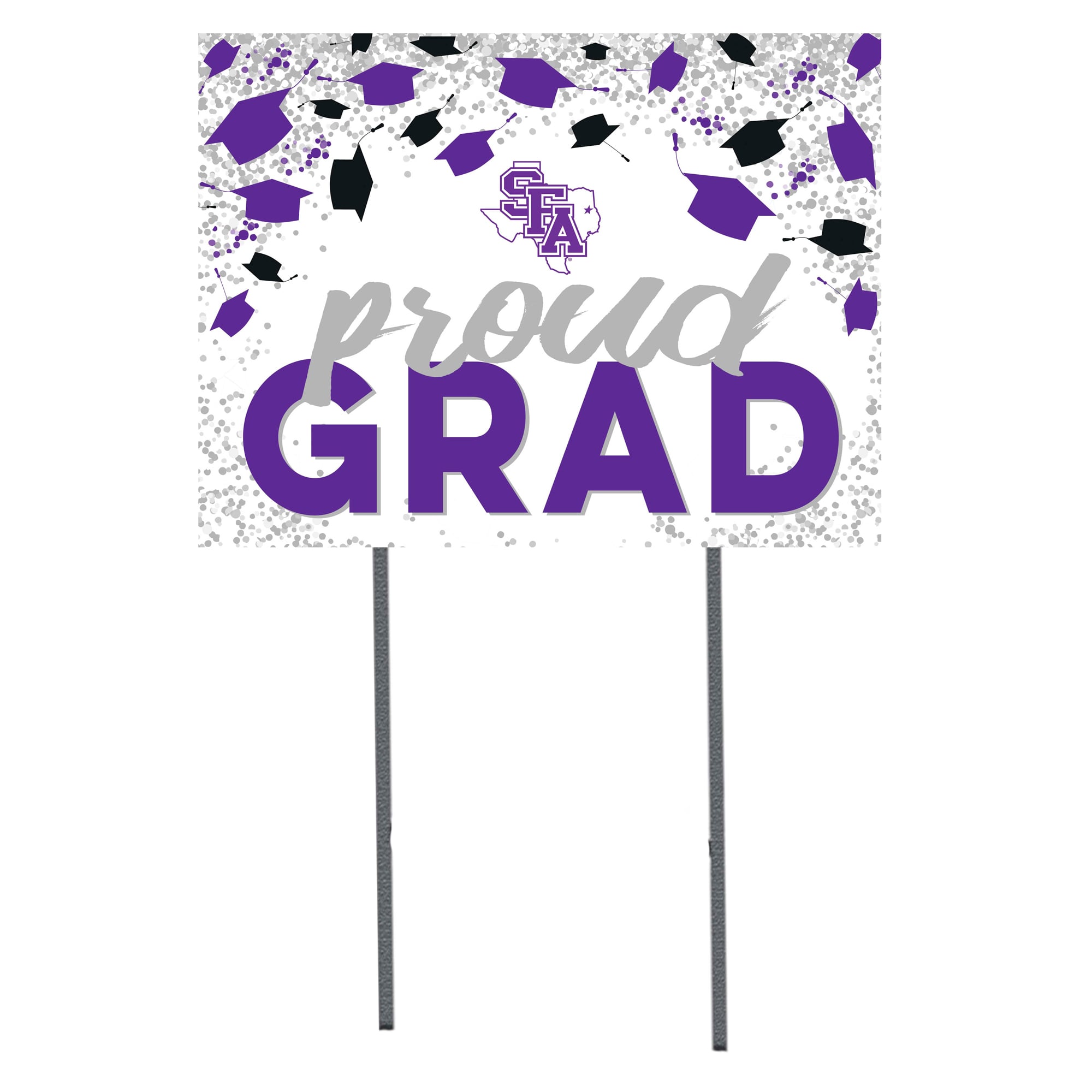 Stephen F Austin Lumberjacks  18" x 24" Proud Grad Yard Sign