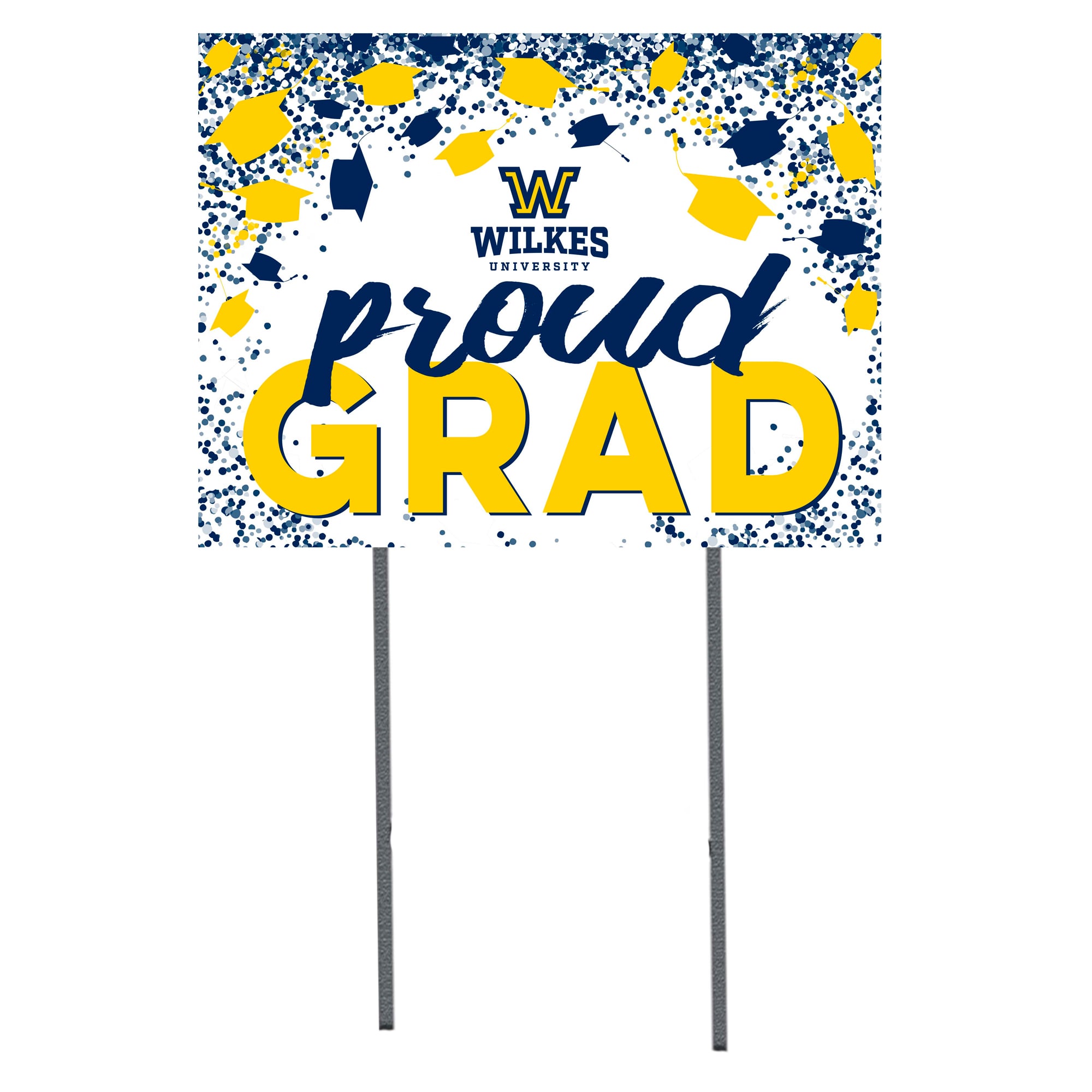 Wilkes Colonels  18" x 24" Proud Grad Yard Sign