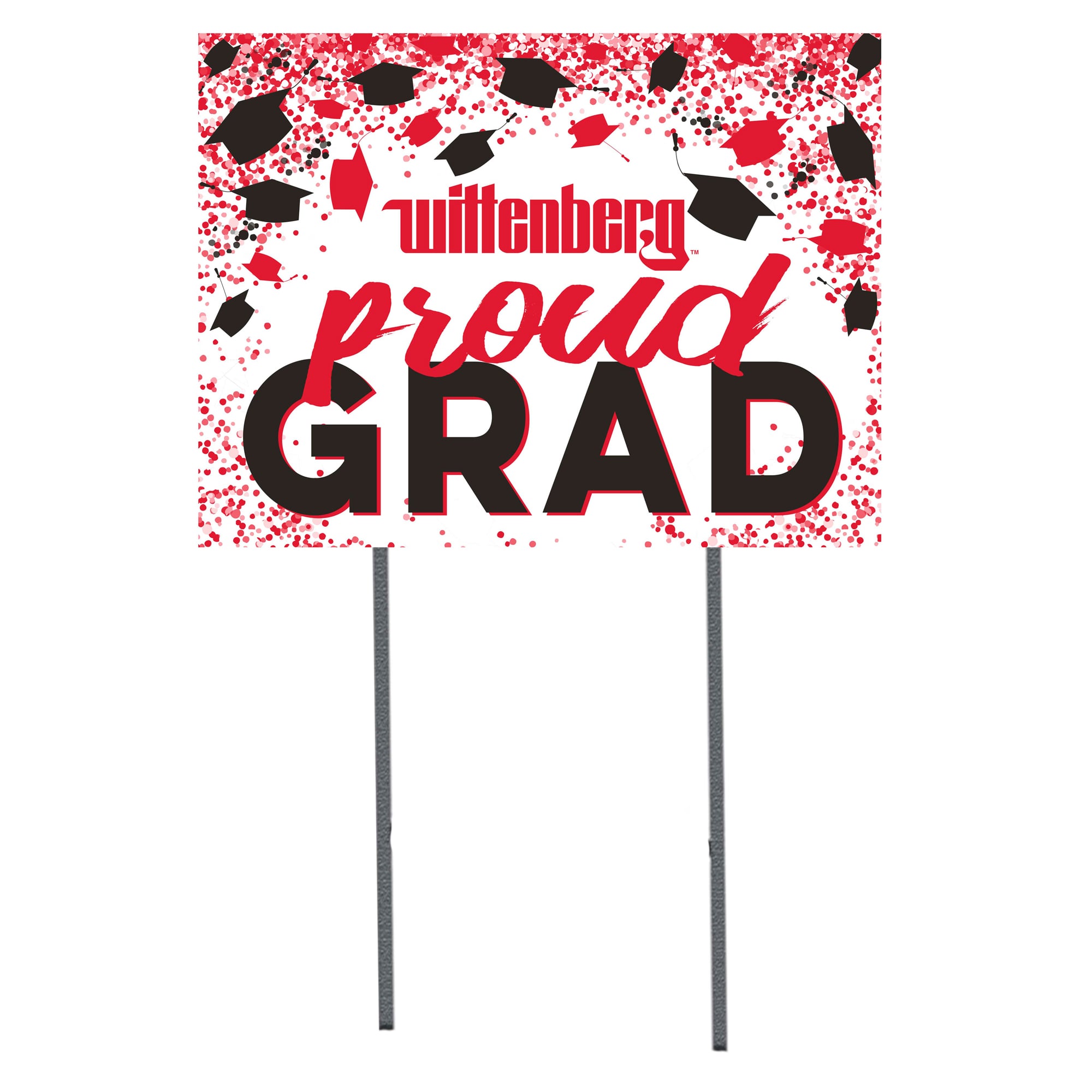 Wittenberg University Tigers  18" x 24" Proud Grad Yard Sign
