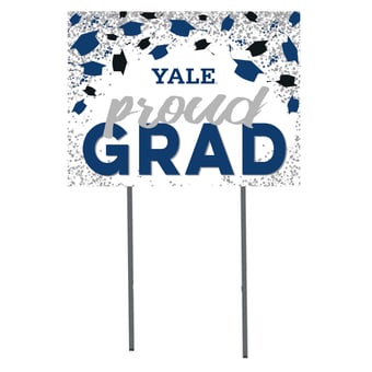 Yale Bulldogs  18" x 24" Proud Grad Yard Sign