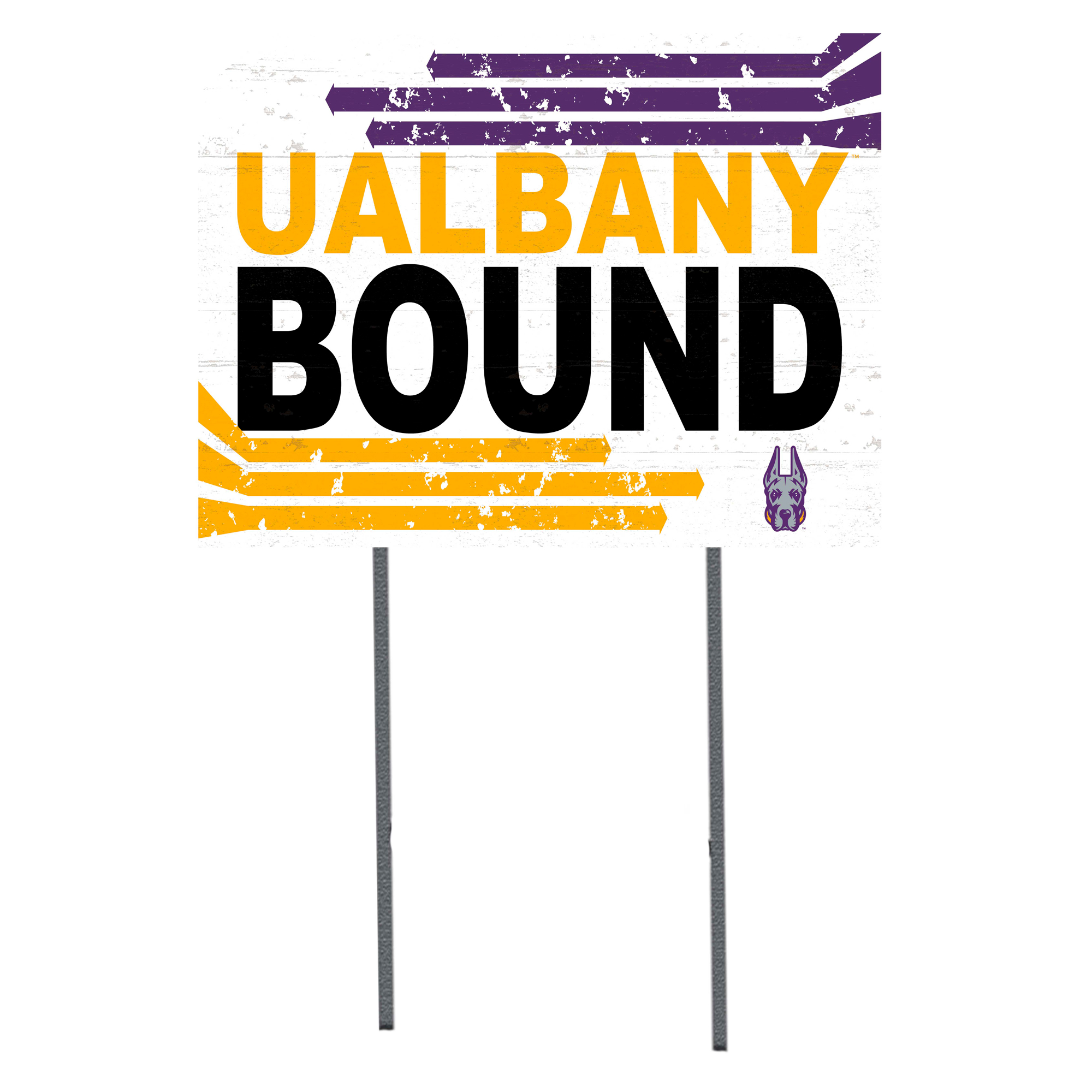 SUNY Albany Great Danes 18'' x 24'' Bound Yard Sign
