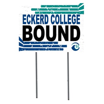White Eckerd Tritons 18" x 24" Bound Yard Sign
