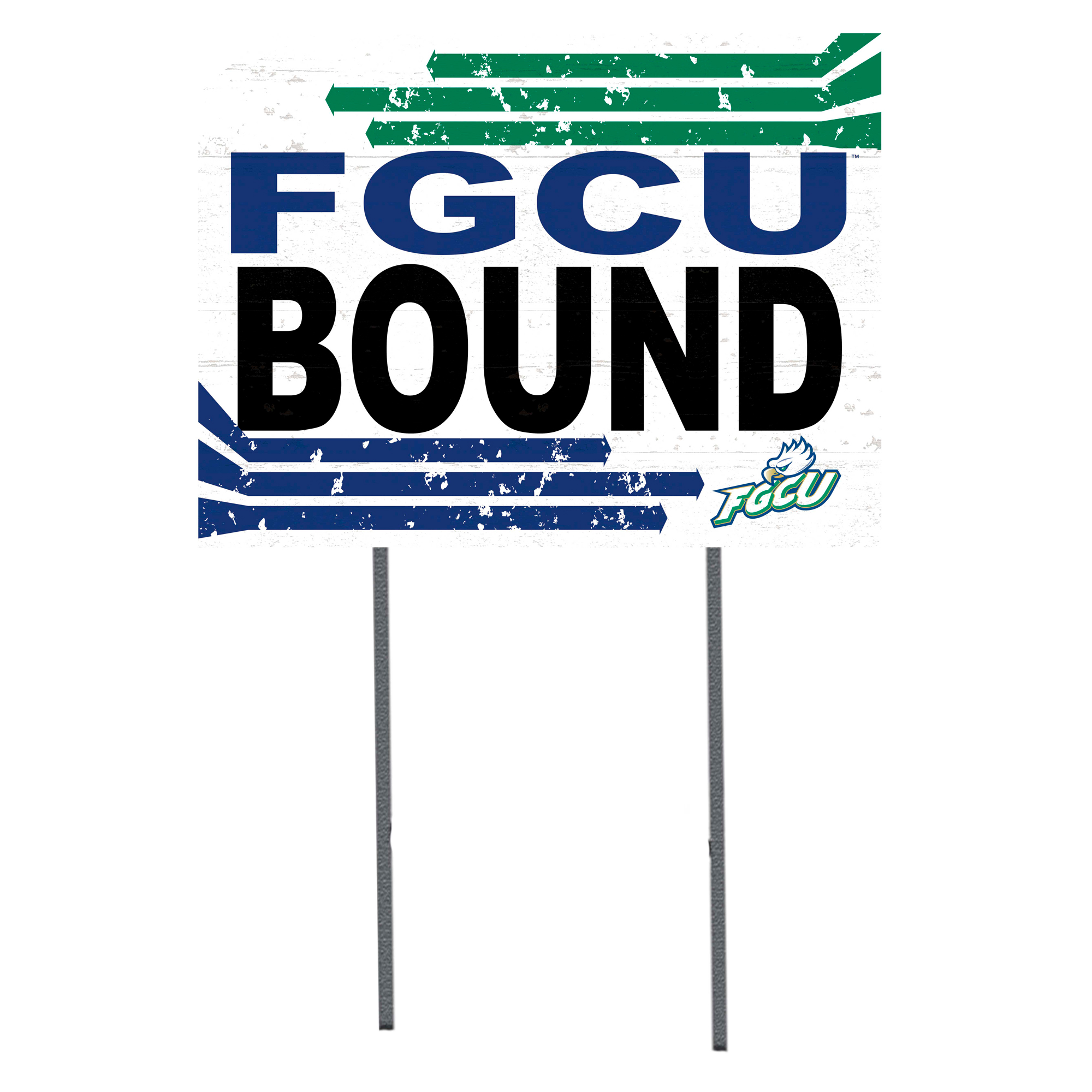White Florida Gulf Coast Eagles 18″ x 24″ Bound Yard Sign White Florida Gulf Coast Eagles 18″ x 24″ Bound Yard Sign