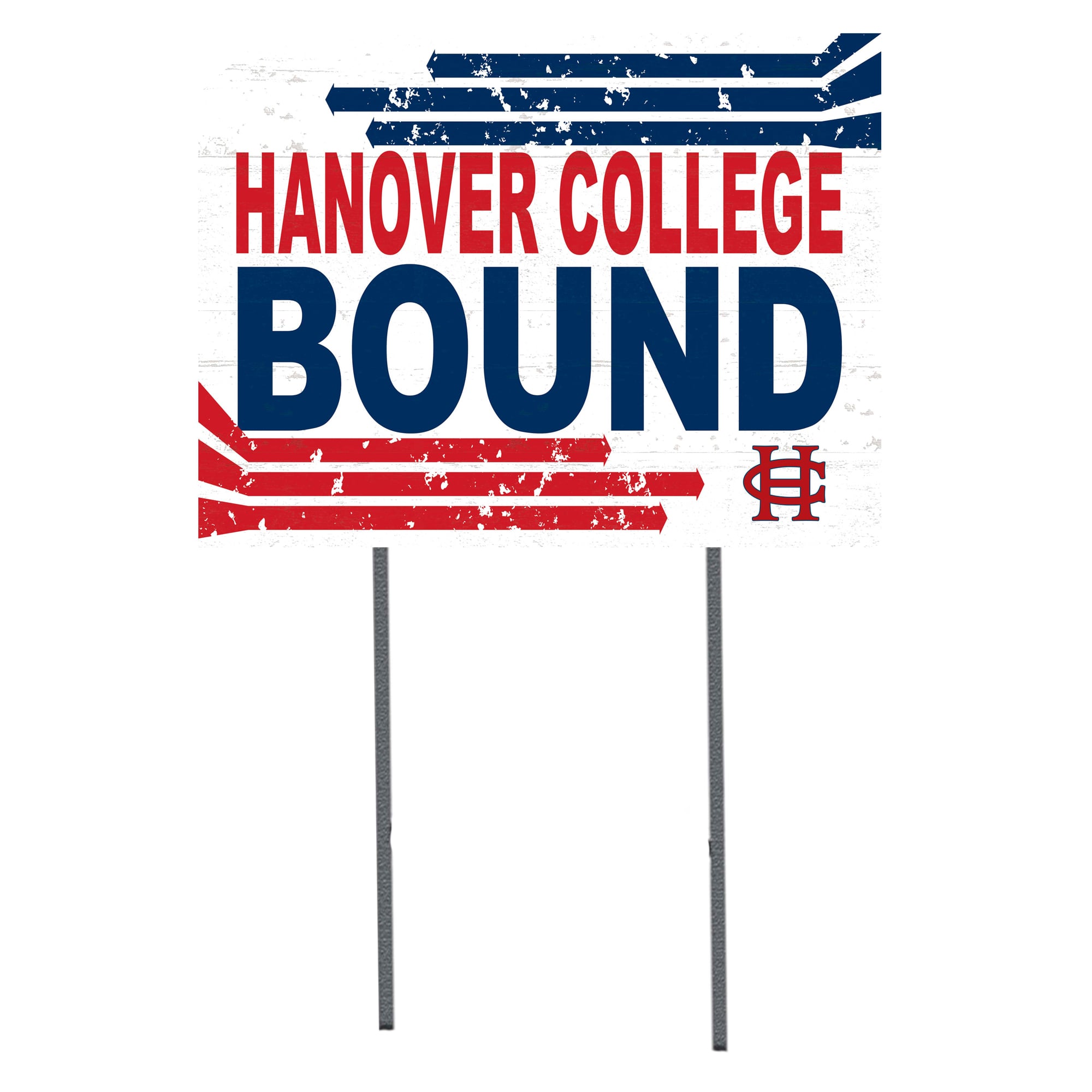 White Hanover Panthers 18" x 24" Bound Yard Sign