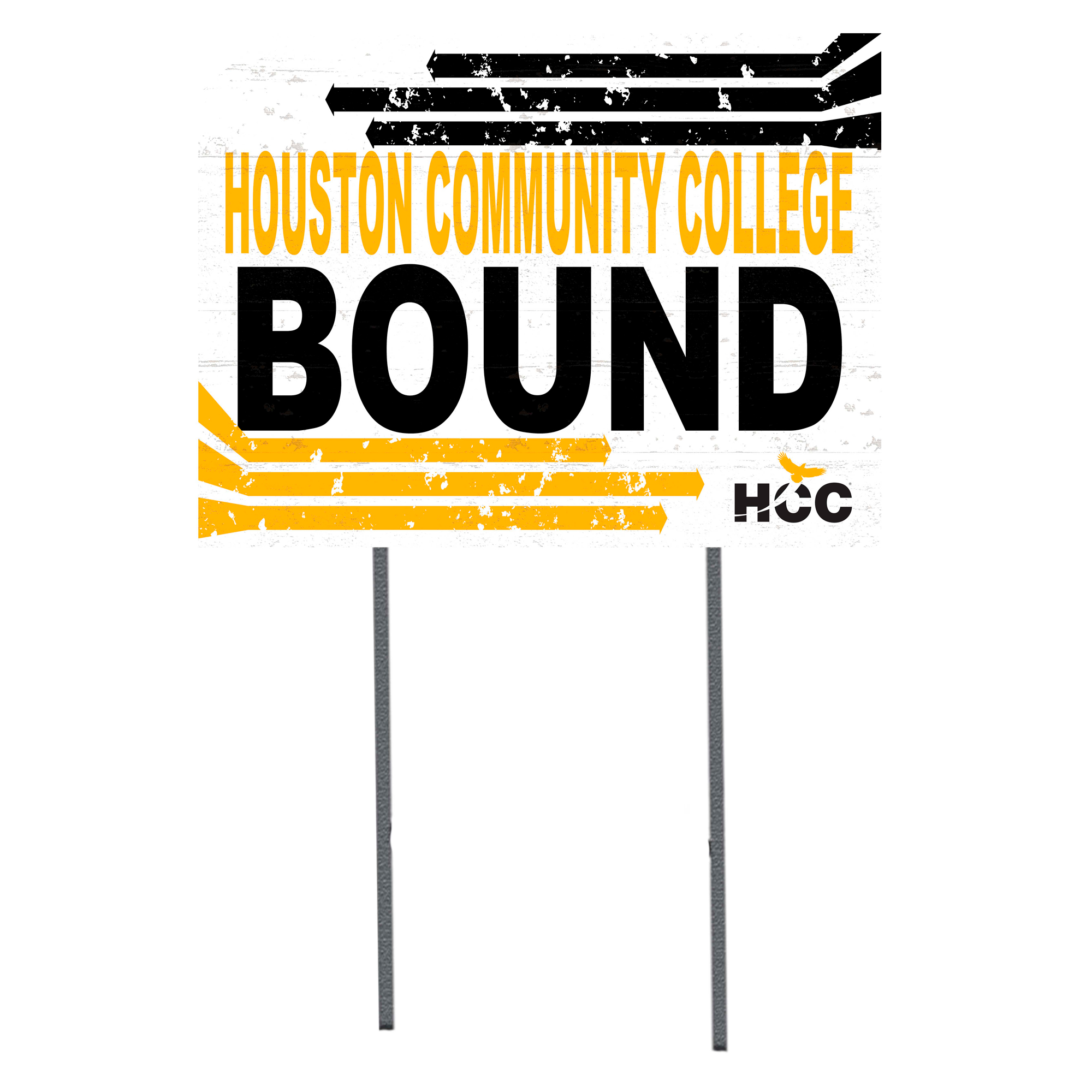 White Houston Community College 18" x 24" Bound Yard Sign