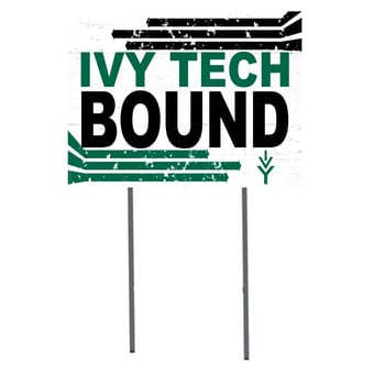 White Ivy Tech Community College 18" x 24" Bound Yard Sign