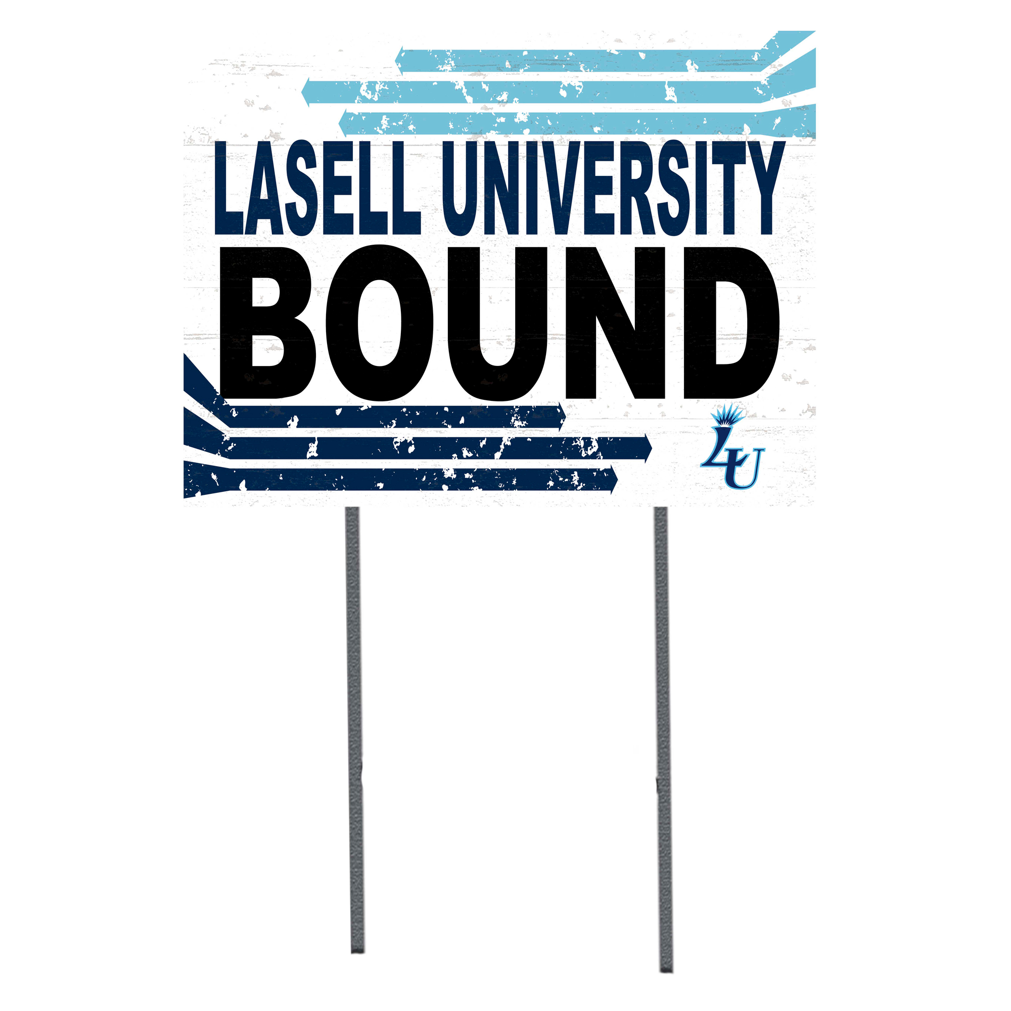 White Lasell Lasers 18" x 24" Bound Yard Sign