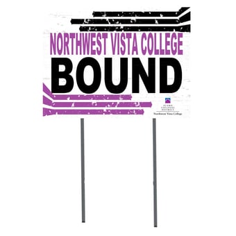 White NVC Wildcats 18" x 24" Bound Yard Sign