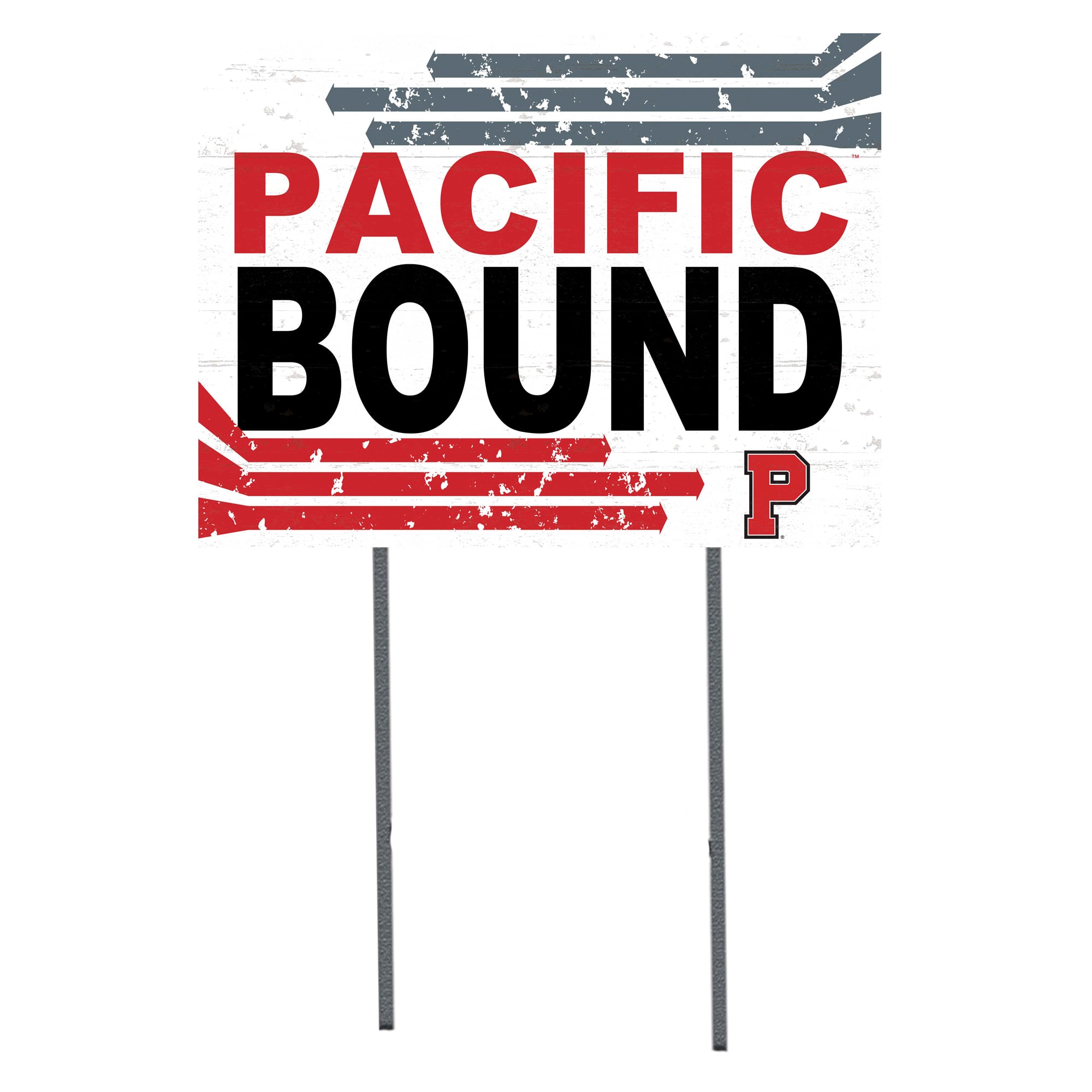White Pacific Boxers 18" x 24" Bound Yard Sign