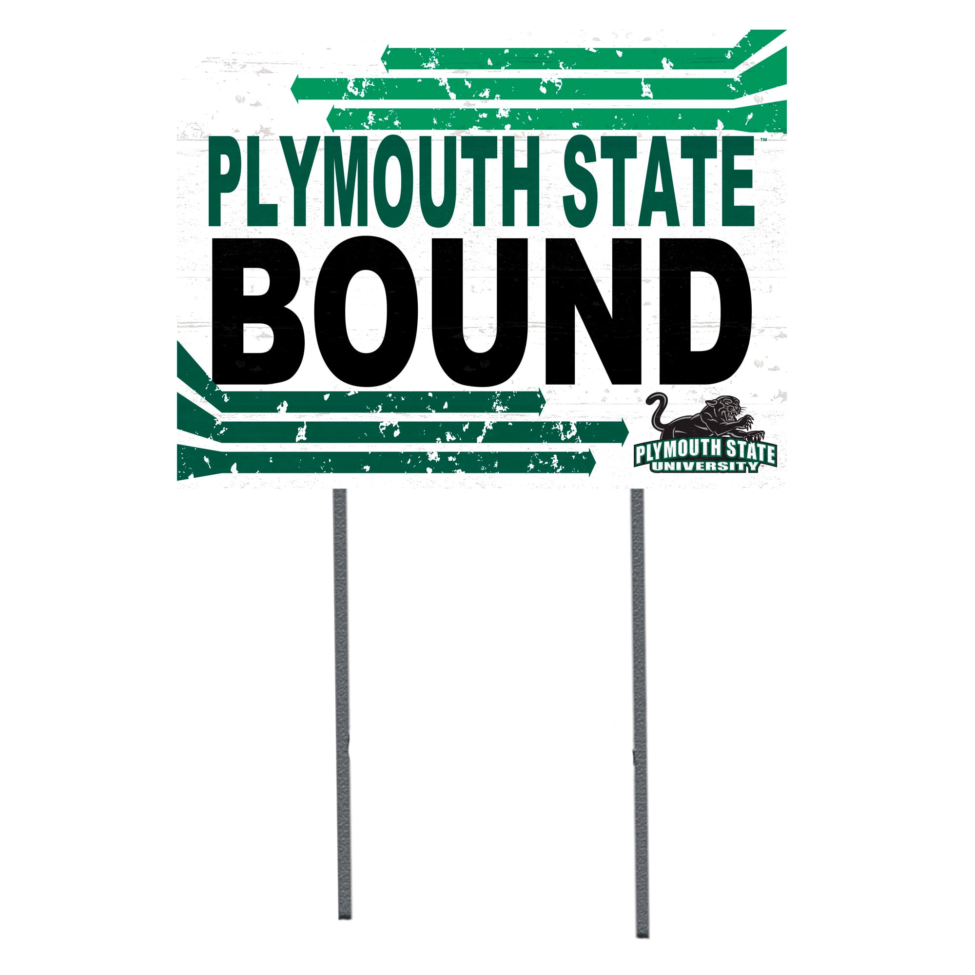 White Plymouth State Panthers 18" x 24" Bound Yard Sign