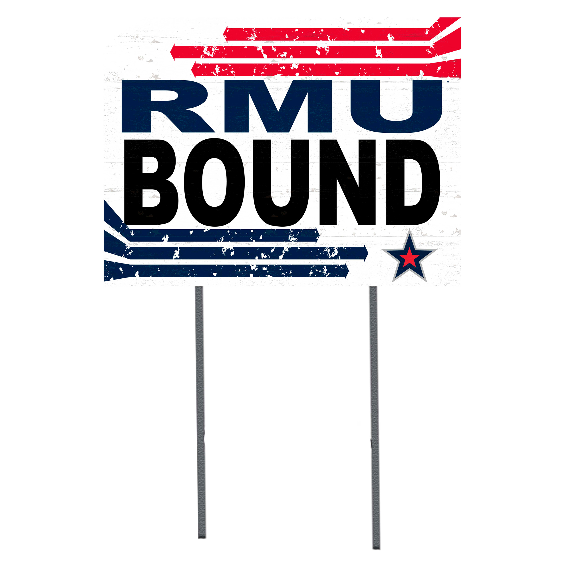 White Robert Morris Colonials 18" x 24" Bound Yard Sign