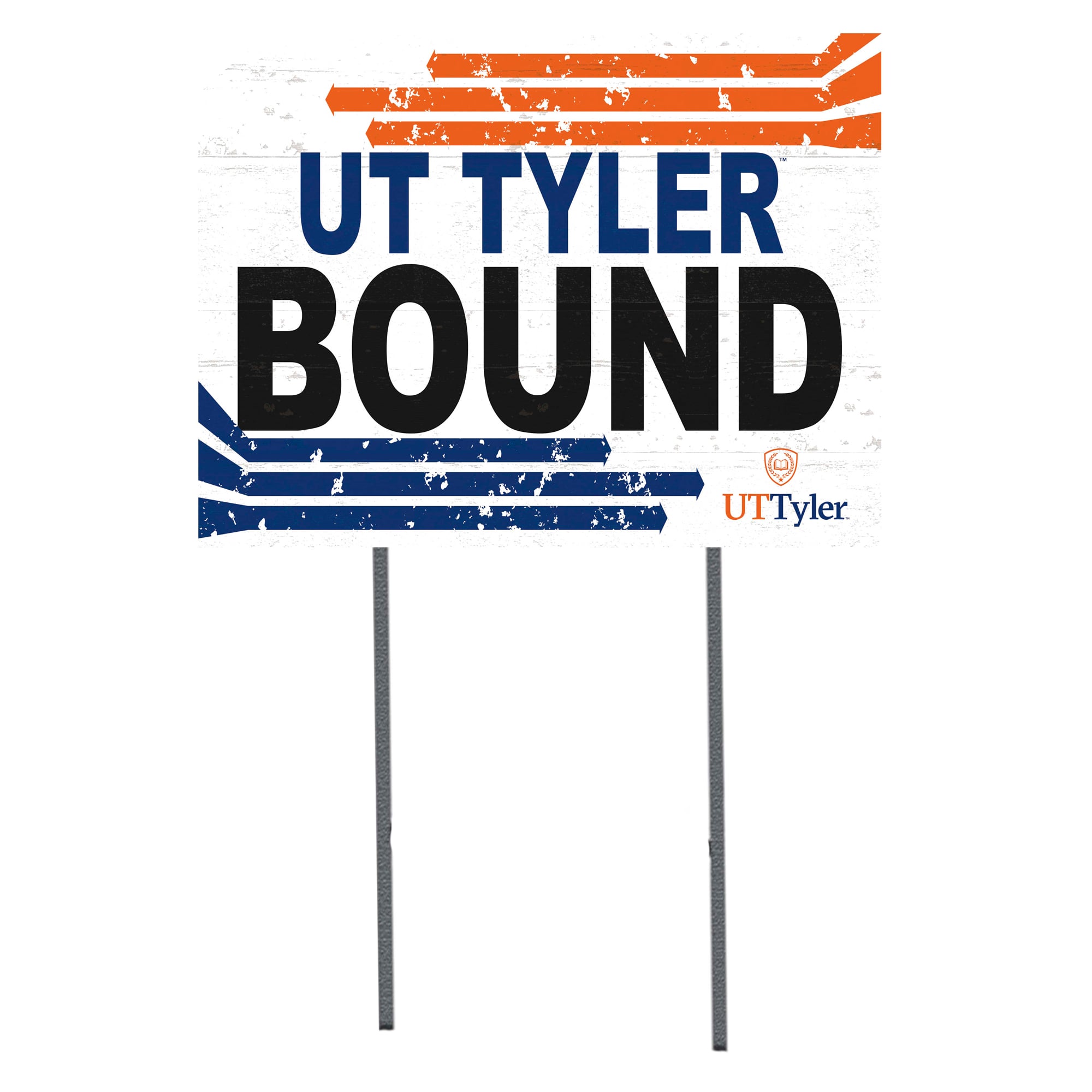 White Texas Tyler Patriots 18" x 24" Bound Yard Sign