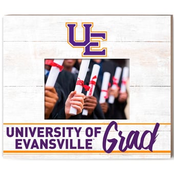 Evansville Purple Aces  13.5" x 11.5" Grad Frame