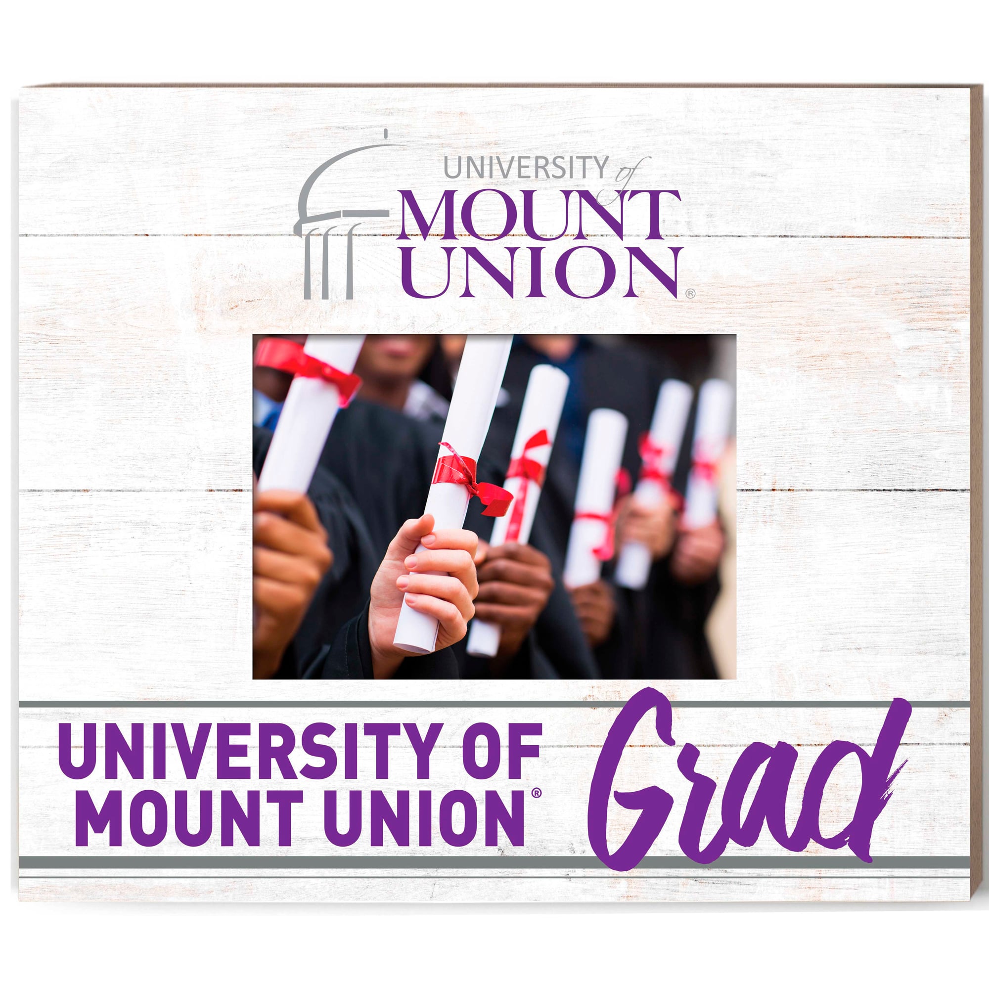 Mount Union Purple Raiders  13.5" x 11.5" Grad Frame