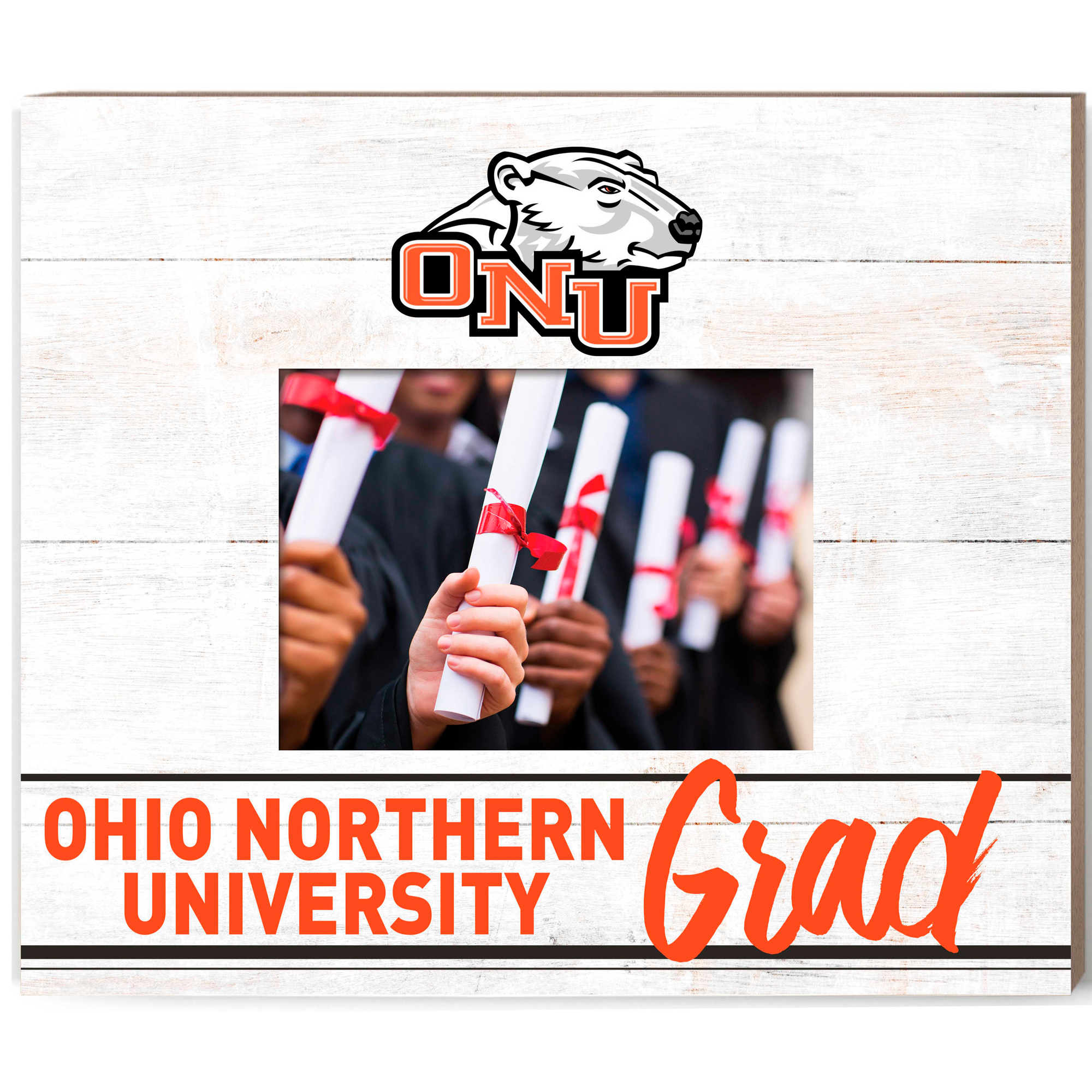 Ohio Northern Polar Bears  13.5" x 11.5" Grad Frame