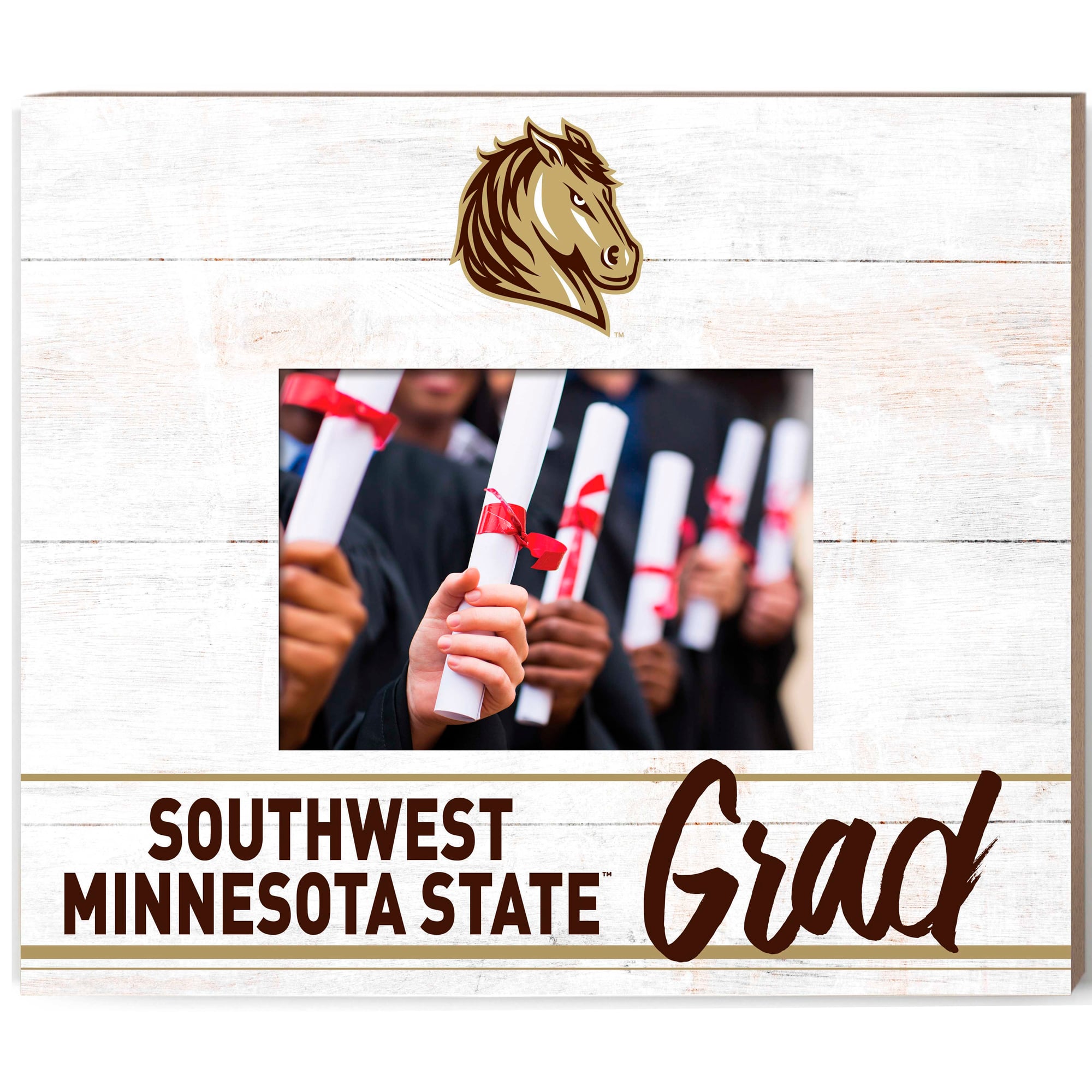 Southwest Minnesota State Mustangs  13.5" x 11.5" Grad Frame