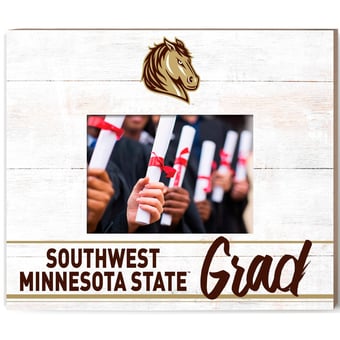 Southwest Minnesota State Mustangs  13.5" x 11.5" Grad Frame