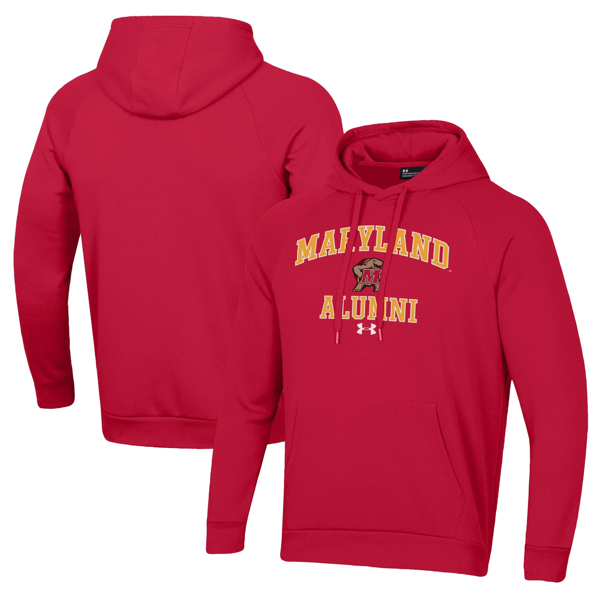 Men's Under Armour  Red Maryland Terrapins Alumni All Day Pullover Hoodie