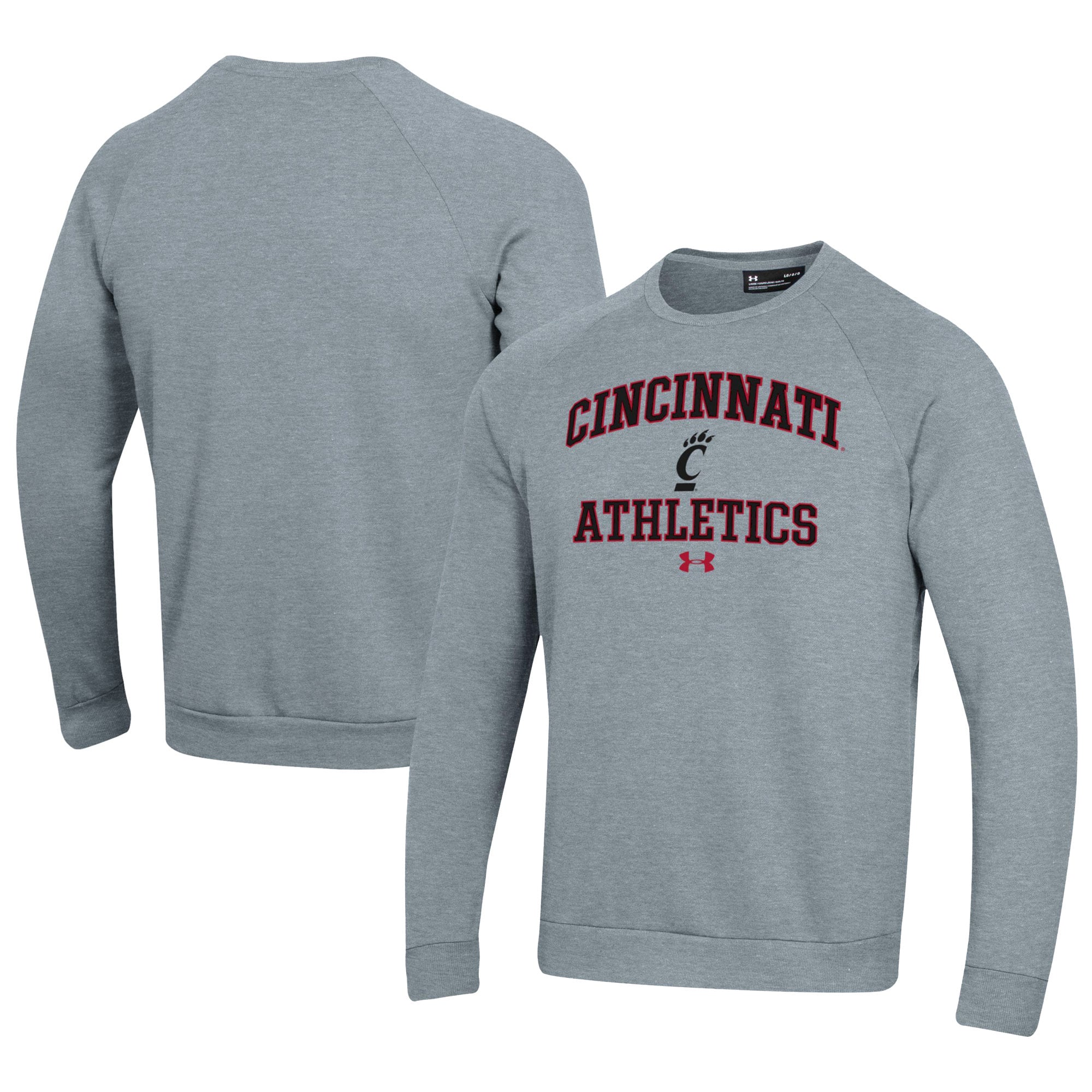 Men's Under Armour  Gray Cincinnati Bearcats Athletics All Day Fleece Pullover Sweatshirt