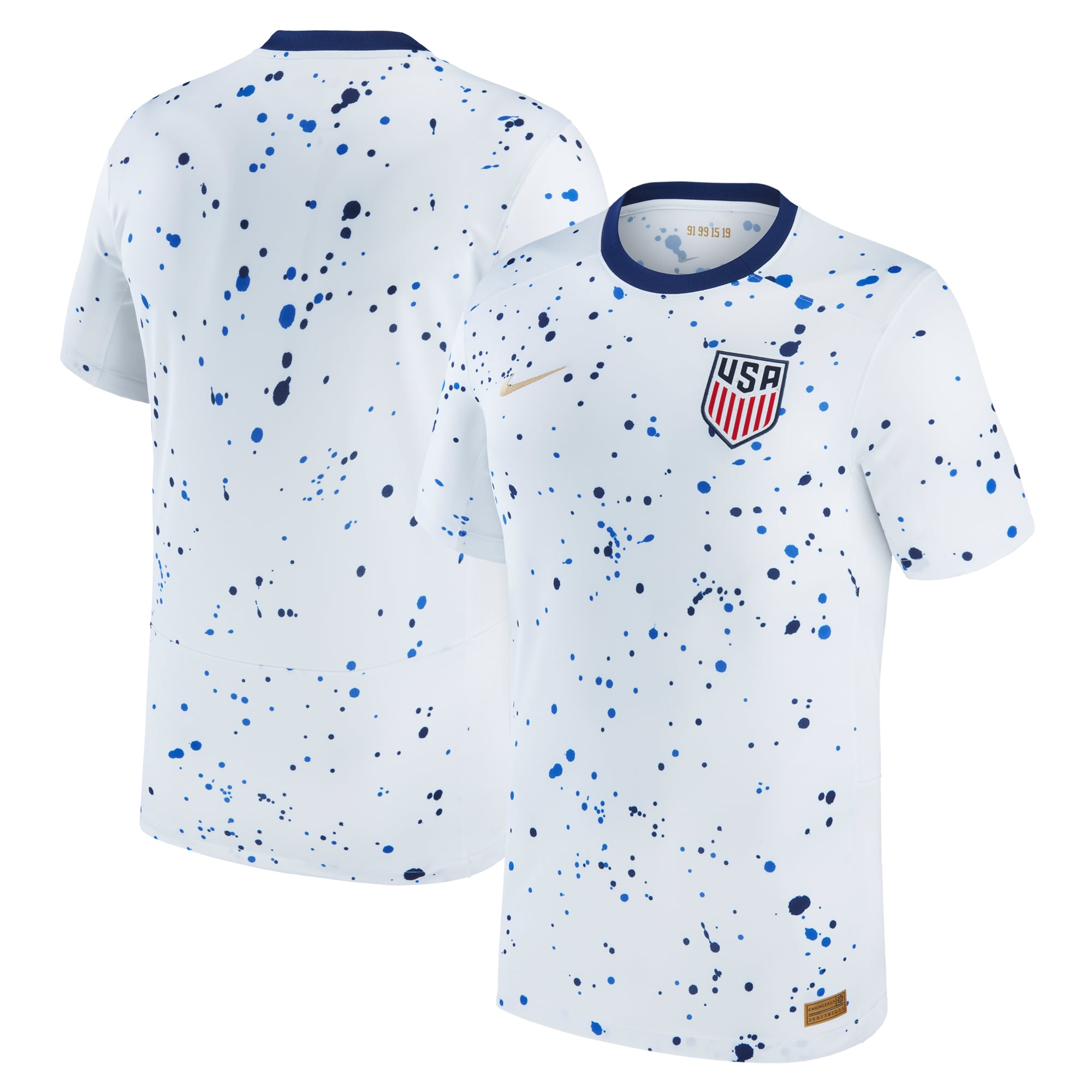 Men's Nike White USMNT 2023 Home Replica Jersey: retailer-supplied image