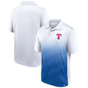 Men's Fanatics White Texas Rangers Parameter Polo