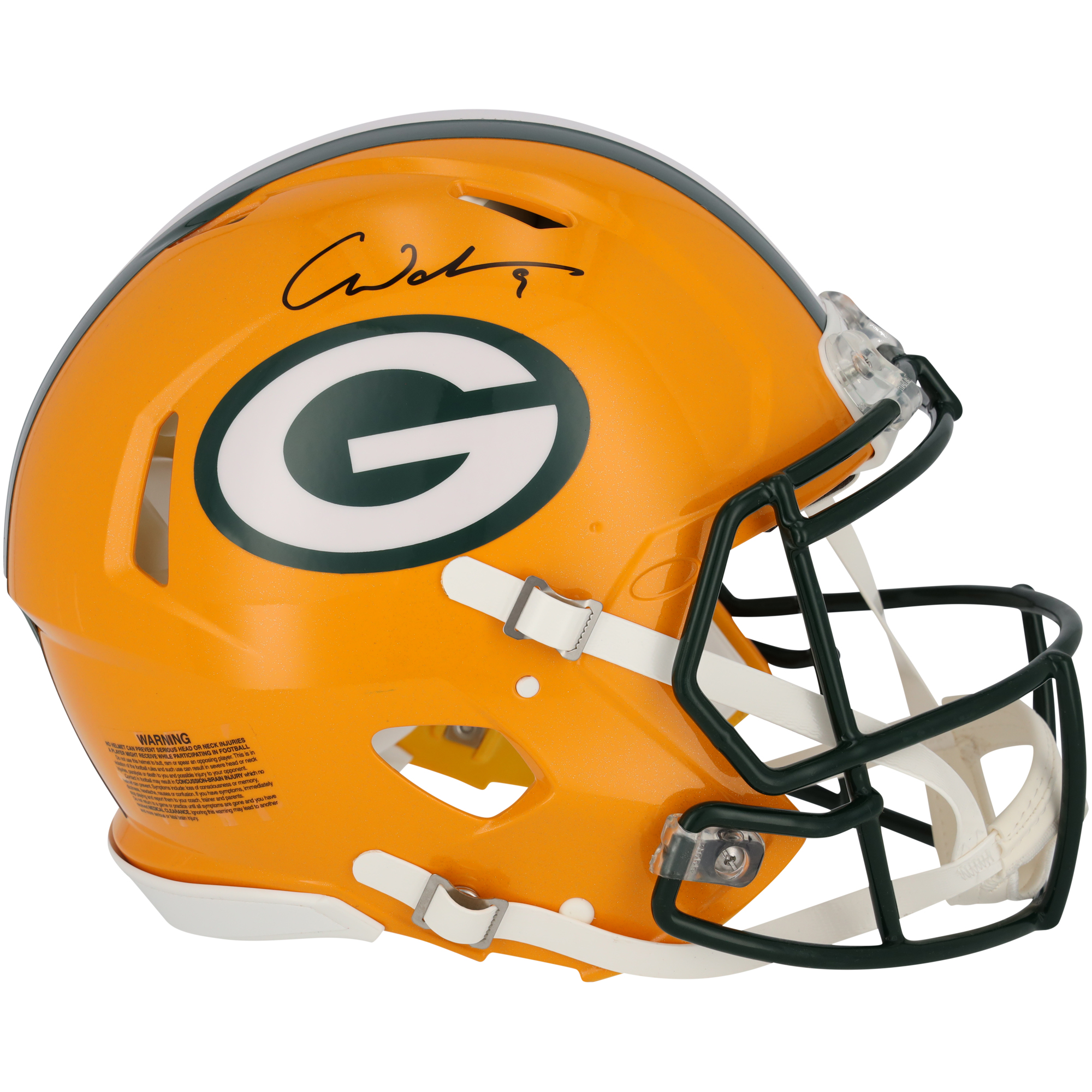 Christian Watson Green Bay Packers Autographed Riddell Speed Authentic Helmet
