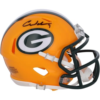 Christian Watson Green Bay Packers Autographed Riddell Speed Mini Helmet