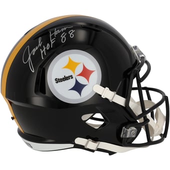 "Jack Ham Pittsburgh Steelers Autographed Riddell Speed Replica Helmet with ""HOF 88"" Inscription"