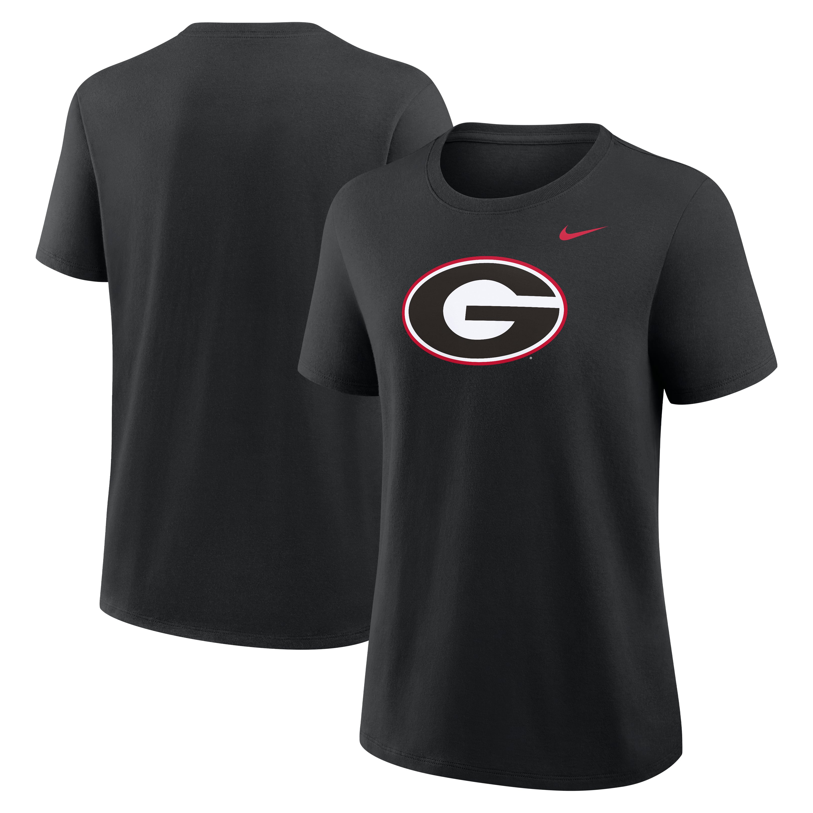 Women's Nike Black Georgia Bulldogs Primary Logo T-Shirt