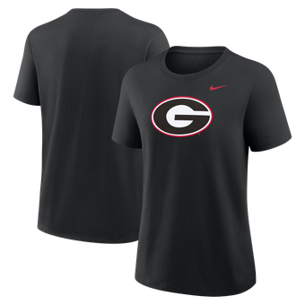 Women's Nike Black Georgia Bulldogs Primary Logo T-Shirt