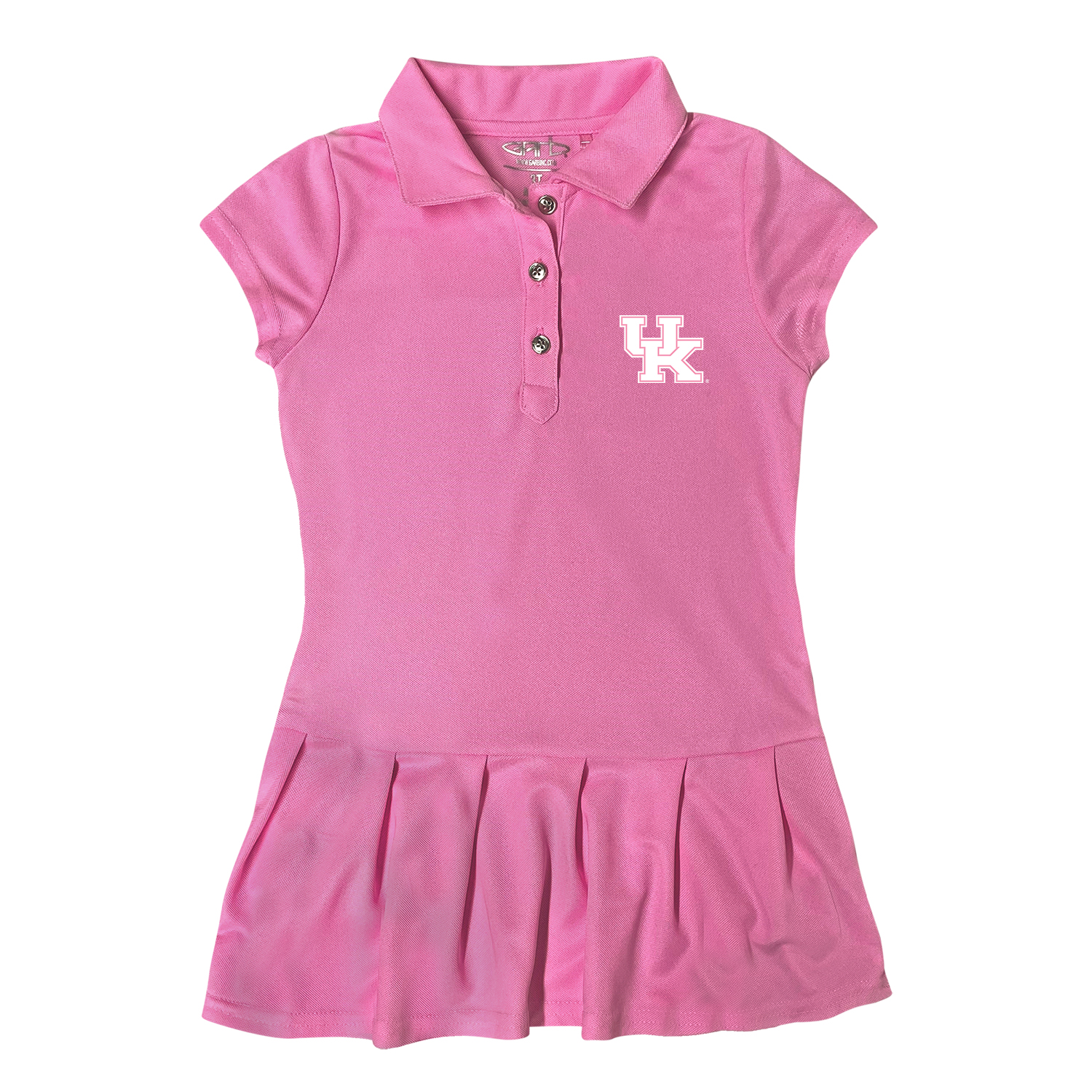 Girls Toddler Garb Pink Kentucky Wildcats Caroline Cap Sleeve Polo Dress Girls Toddler Garb Pink Kentucky Wildcats Caroline Cap Sleeve Polo Dress
