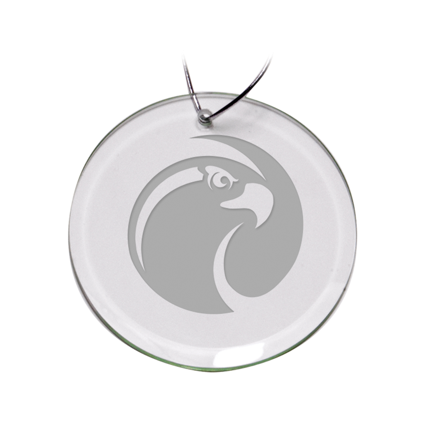 Seattle Pacific Falcons 3'' Glass Round Ornament
