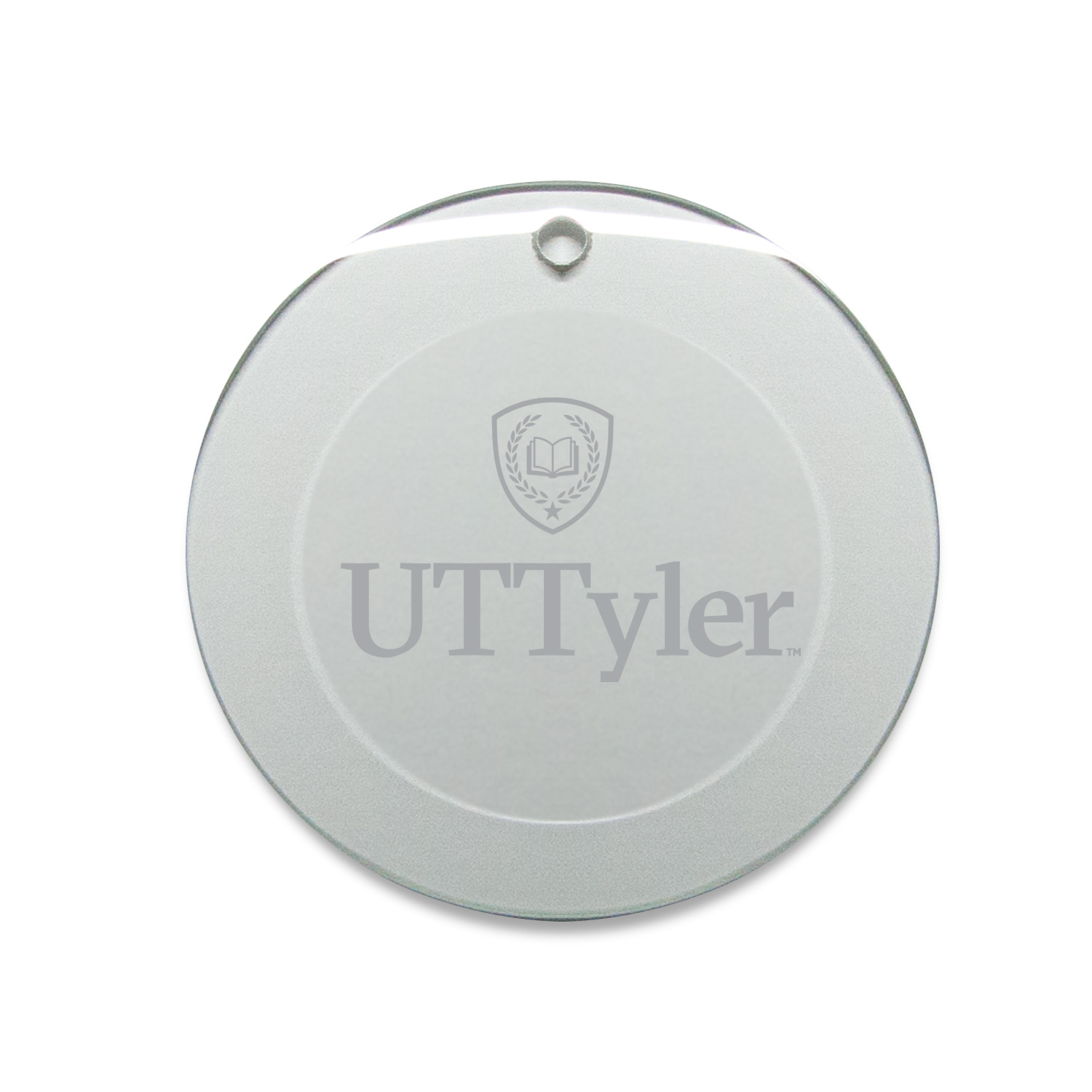 Texas Tyler Patriots 3” Glass Round Ornament Texas Tyler Patriots 3” Glass Round Ornament
