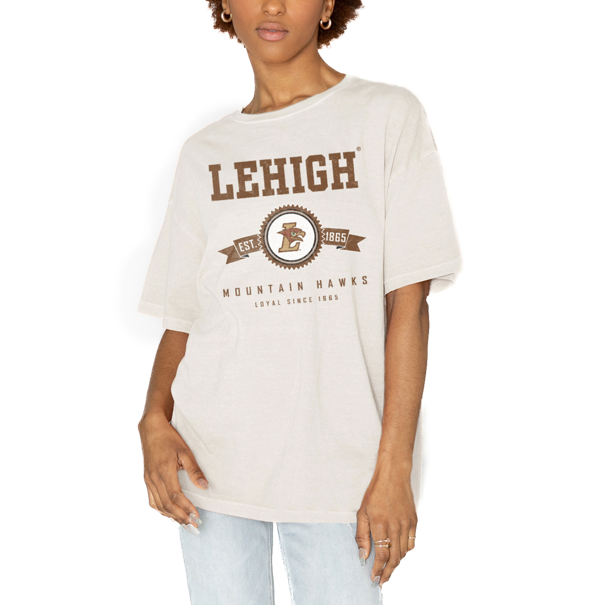 Women’s Gameday Couture White Lehigh Mountain Hawks Get Goin’ Oversized T-Shirt Women’s Gameday Couture White Lehigh Mountain Hawks Get Goin’ Oversized T-Shirt