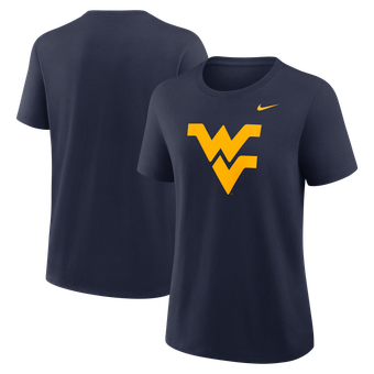 Women's Nike Navy West Virginia Mountaineers Primary Logo T-Shirt