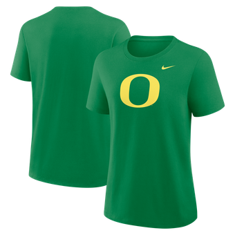 Women's Nike Green Oregon Ducks Primary Logo T-Shirt
