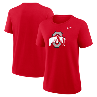 Women's Nike Scarlet Ohio State Buckeyes Primary Logo T-Shirt