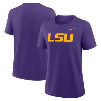 Women's Nike Purple LSU Tigers Primary Logo T-Shirt