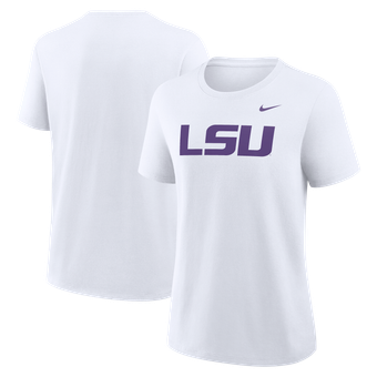 Women's Nike White LSU Tigers Primary Logo T-Shirt
