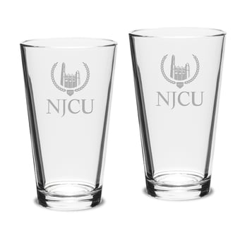 New Jersey City Gothic Knights 16oz. Two-Piece Classic Pub Glass Set